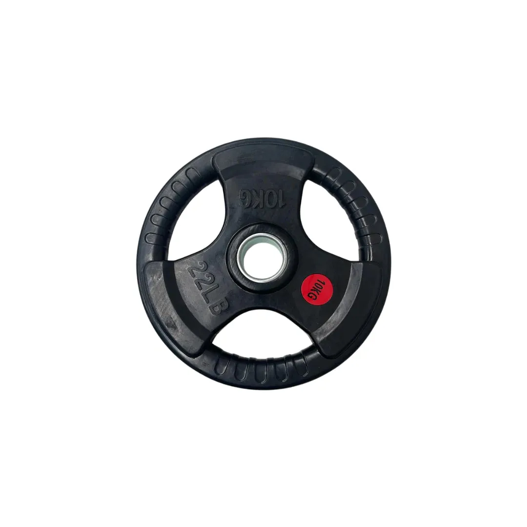 Olympic Rubber Coated Tri Grip Plate Package | 60kg