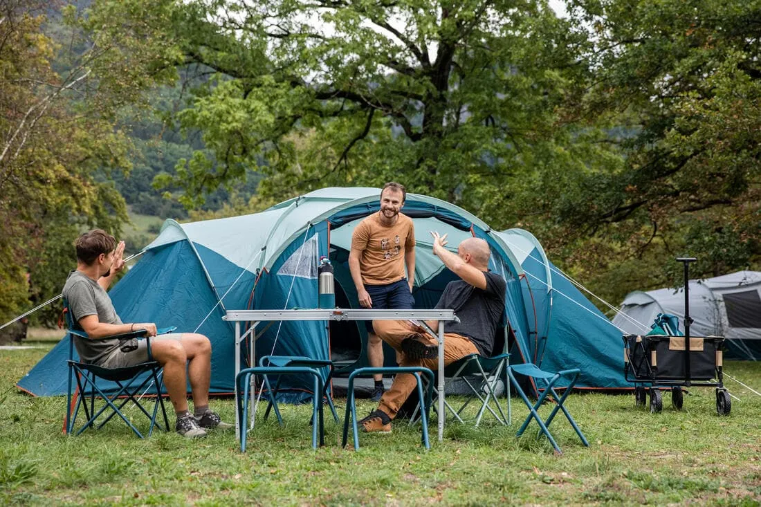 Tente à arceaux de camping - Arpenaz 4.2 - 4 Personnes - 2 Chambres
